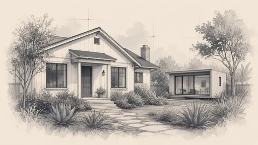 Pencil and watercolor sketch: adu (accessory dwelling unit)